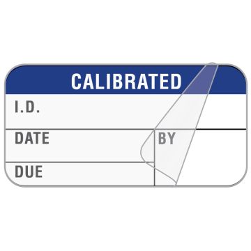 Calibration Label, 1-1/2" x 3/4"