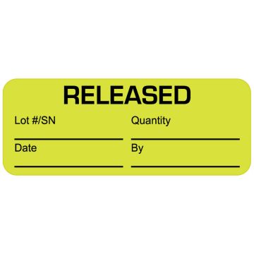 Quality Control Label, 2-1/4" x 7/8"