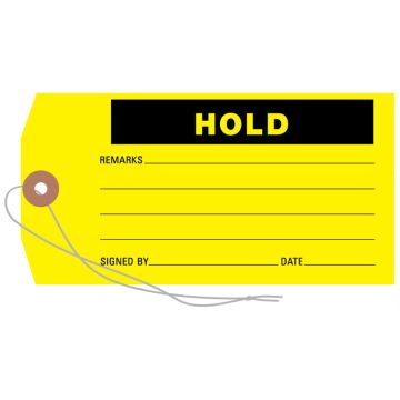 Hold Tag, 3-1/8" x 6-1/4"