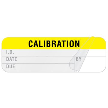 Calibration Label, 1-1/2" x 1/2"