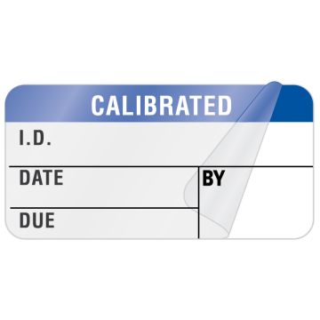 Calibration Label, 1-1/4" x 5/16"