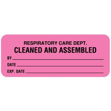 Respiratory Care Label, 2-1/4" x 7/8"