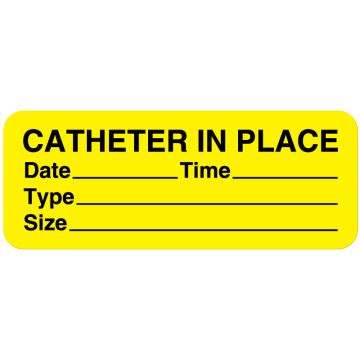 Catheter Label, 2-1/4" x 7/8"