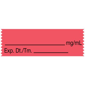 Anesthesia Tape, Blank mg/mL, 1-1/2" x 1/2"