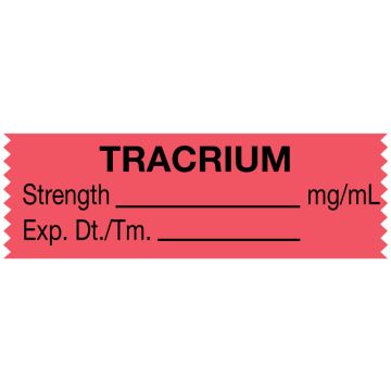 Anesthesia Tape, Tracurium mg/mL, 1-1/2" x 1/2"