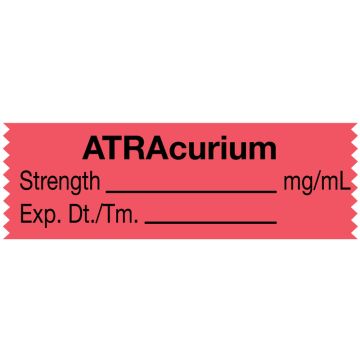 Anesthesia Tape, ATRAcurium mg/mL, 1-1/2" x 1/2"