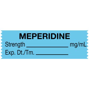 Anesthesia Tape, Meperidine mg/mL, 1-1/2" x 1/2"