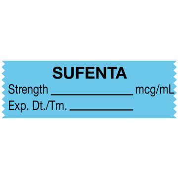 Anesthesia Tape, Sufenta mcg/mL, 1-1/2" x 1/2"