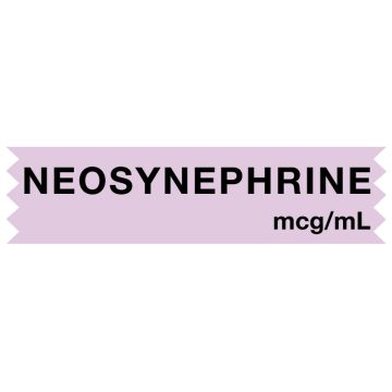 Anesthesia Tape, Neosynephrine mcg/mL, 1" x 1/2"