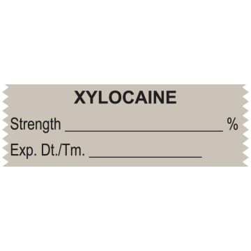 Anesthesia Tape, Xylocaine %, 1-1/2" x 1/2"