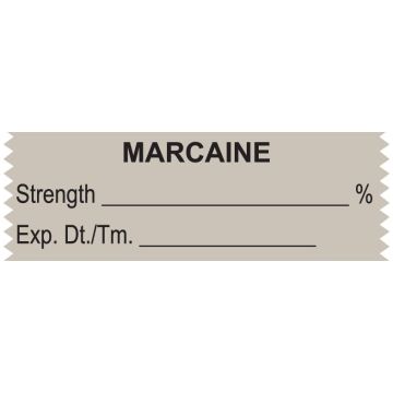 Anesthesia Tape, Marcaine %, 1-1/2" x 1/2"