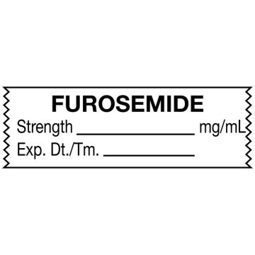 Anesthesia Tape, Furosemide mg/mL, 1-1/2" x 1/2"