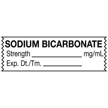 Anesthesia Tape, Sodium Bicarbonate mg/mL, 1-1/2" x 1/2"