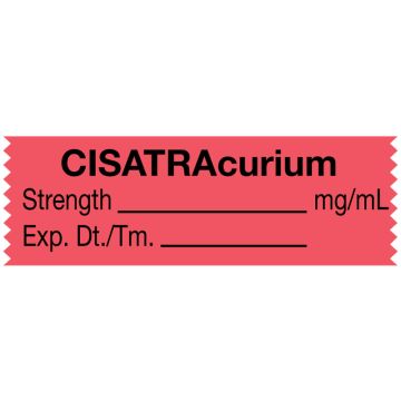 Anesthesia Tape, CISATRAcurium mg/mL, 1-1/2" x 1/2"