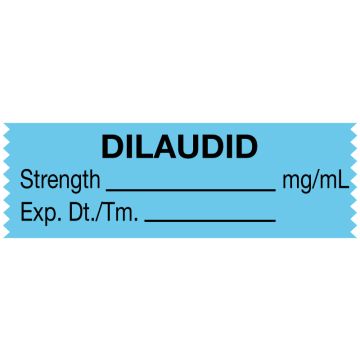 Anesthesia Tape, Dilaudid mg/mL, 1-1/2" x 1/2"