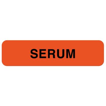 Serum Label, 1-1/4" x 5/16"