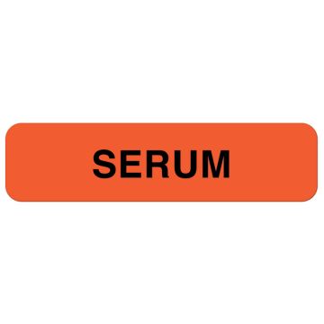 Serum Label, 1-1/4" x 5/16"