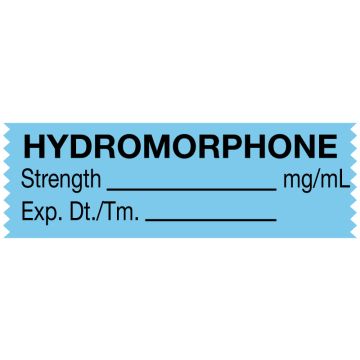 Anesthesia Tape, Hydromorphone mg/mL, 1-1/2" x 1/2"