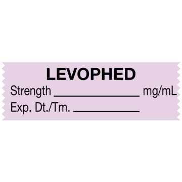 Anesthesia Tape, Levophed mg/mL, 1-1/2" x 1/2"