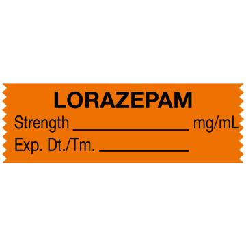 Anesthesia Tape, Lorazepam mg/mL, 1-1/2" x 1/2"