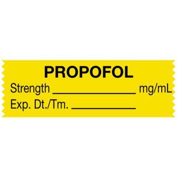 Anesthesia Tape, Propofol mg/mL, 1-1/2" x 1/2"