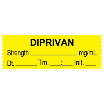 Anesthesia Tape, DIPRIVAN mg/mL, DTI 1-1/2" x 1/2"