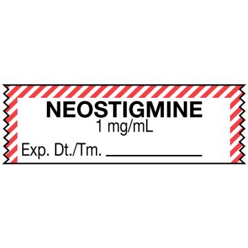 Anesthesia Tape, Neostigmine 1 mg/mL, 1-1/2" x 1/2"