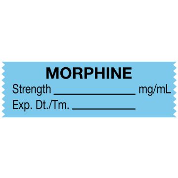 Anesthesia Tape, Morphine mg/mL, 1-1/2" x 1/2"