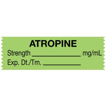 Anesthesia Tape, Atropine mg/mL, 1-1/2" x 1/2"