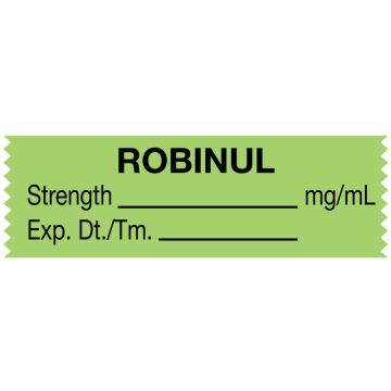 Anesthesia Tape, Robinul mg/mL, 1-1/2" x 1/2"