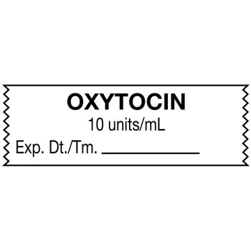 Anesthesia Tape, Oxytocin 10 units/mL, 1-1/2" x 1/2"
