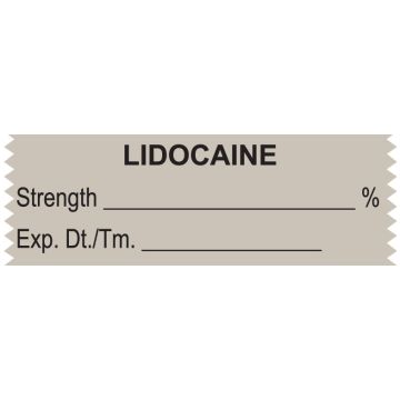 Anesthesia Tape, Lidocaine %, 1-1/2" x 1/2"