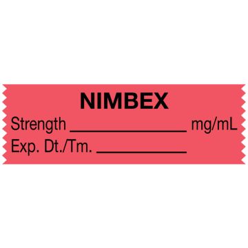 Anesthesia Tape, Nimbex mg/mL, 1-1/2" x 1/2"