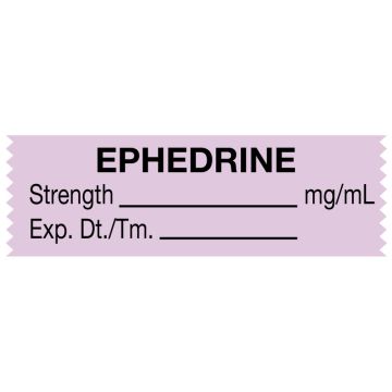Anesthesia Tape, Ephedrine mg/mL, 1-1/2" x 1/2"
