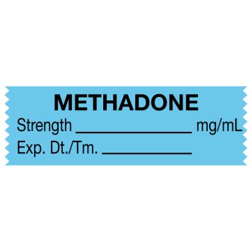 Anesthesia Tape, Methadone mg/mL , 1-1/2" x 1/2"