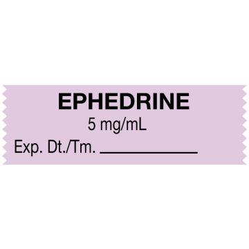 Anesthesia Tape, Ephedrine 5 mg/mL, 1-1/2" x 1/2"