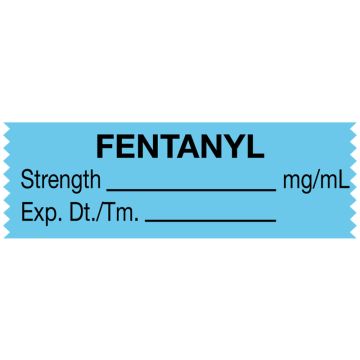 Anesthesia Tape, Fentanyl mg/mL, 1-1/2" x 1/2"