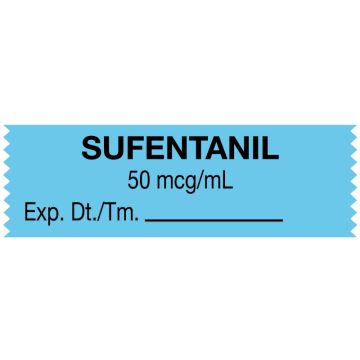 Anesthesia Tape, Sufentanil 50 mcg/mL/mL,  1-1/2" x 1/2"