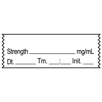 Anesthesia Tape, BLANK   DTI 1-1/2" x 1/2"