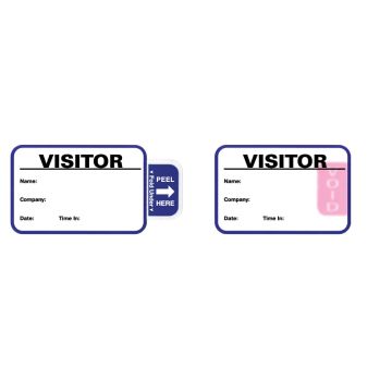 Expiring Visitor Pass Book, 2-7/8" x 1-7/8"