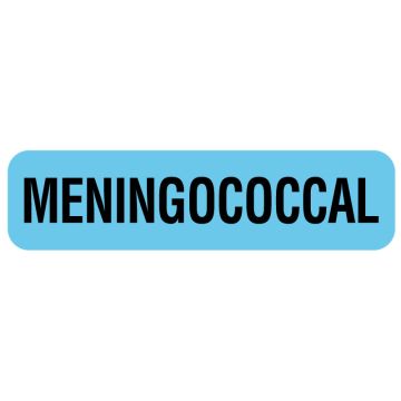 Vaccine Label, Meningococcal, 1-1/4" x 5/16"