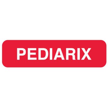 Vaccine Label, Pediatrix, 1-1/4" x 5/16"