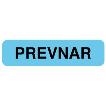 Vaccine Label, PREVNAR, 1-1/4" x 5/16"