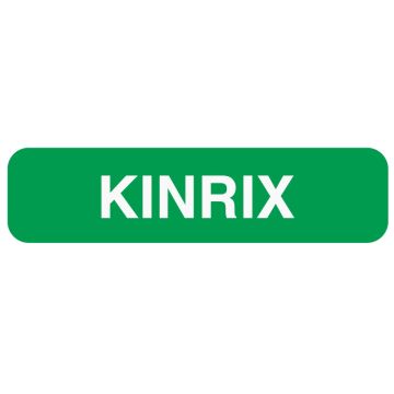 Vaccine Label, KINRIX, 1-1/4" x 5/16"