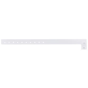 Blank Plastic Wristband 10" x 5/8",WH