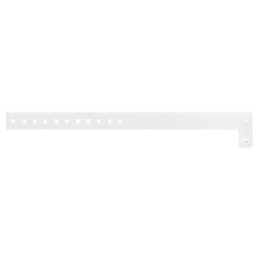 White Blank Vinyl Wristband 10-1/8" x  3/4"