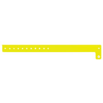 Yellow Blank Vinyl Wristband 10-1/8" x  3/4"