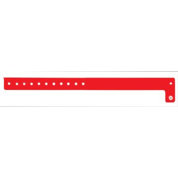 Red Blank Vinyl Wristband 10-1/8" x 3/4"