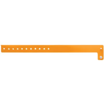 Orange Blank Vinyl Wristband 10-1/8" x 3/4"