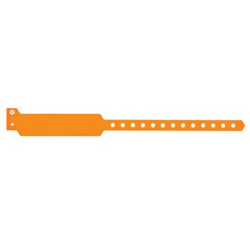 Orange Blank Vinyl Wristband 11-9/16" x 9/16"